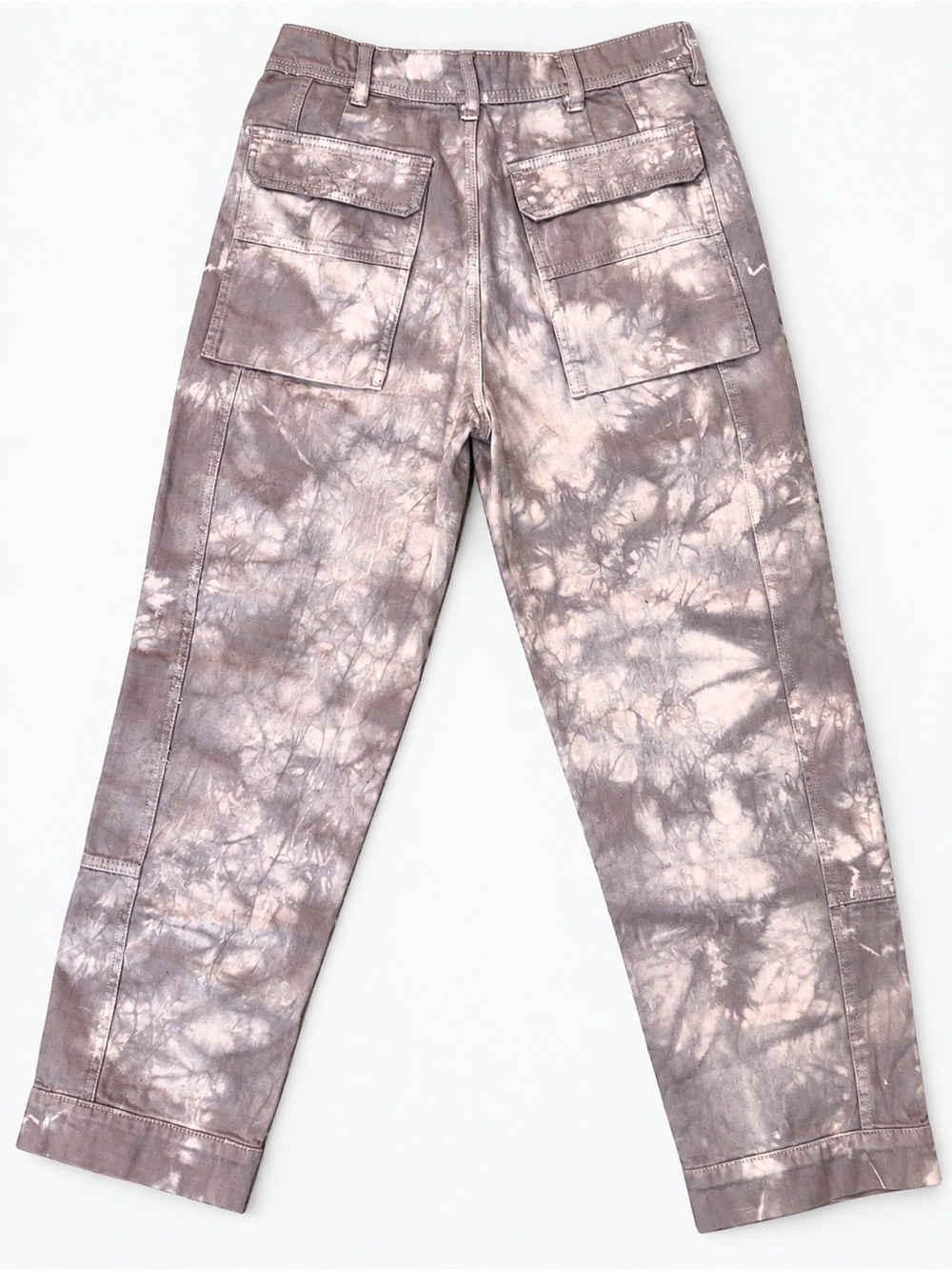 Free People Lavender Tie-Dye Wide Leg Cargo Pants - Picture 3 of 8